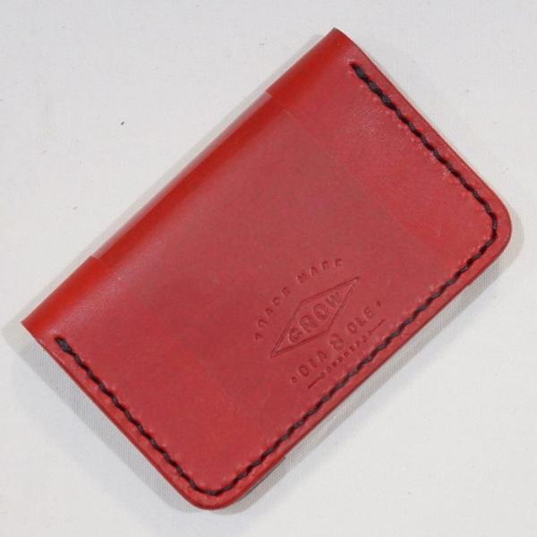 LC-ADV-2ND-RDxBK-2ND別注CRライセンスカードケース-LCADV2ND-黒羽（CR...