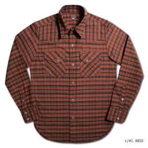 The Flat Head（フラッドヘッド） 7014W-ウォバッシュワークシャツ長袖