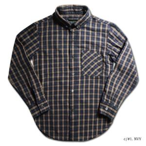 『美品◎』DELUXEWARE（デラックスウ エア）フランネルシャツMV-01 DELUXEWARE（デラックスウエア） MV-01-G.NV-COLOR FLANNEL-MV01