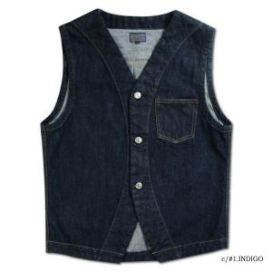 サムライジーンズ SJVT24 デニム/ヒッコリーベスト SAMURAIJEANS サムライジーンズ SJVT24 デニム/ヒッコリーベスト SAMURAIJEANS
