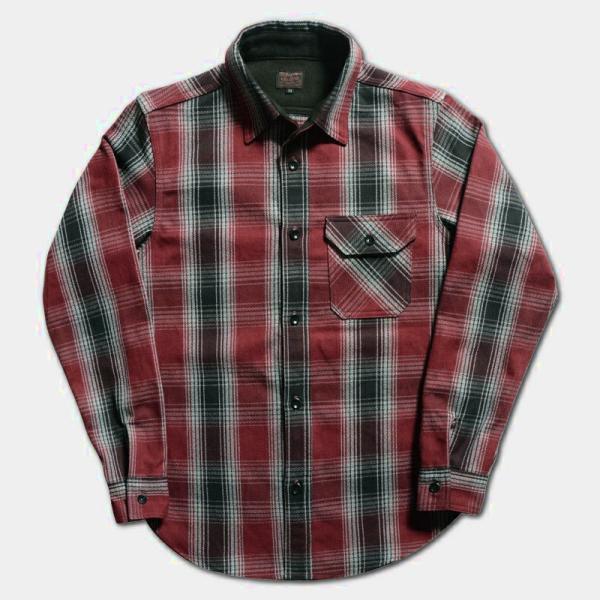 HV-59 OMBRE HEAVY NEL SHIRT HV59 DELUXEWARE デラックスウ...