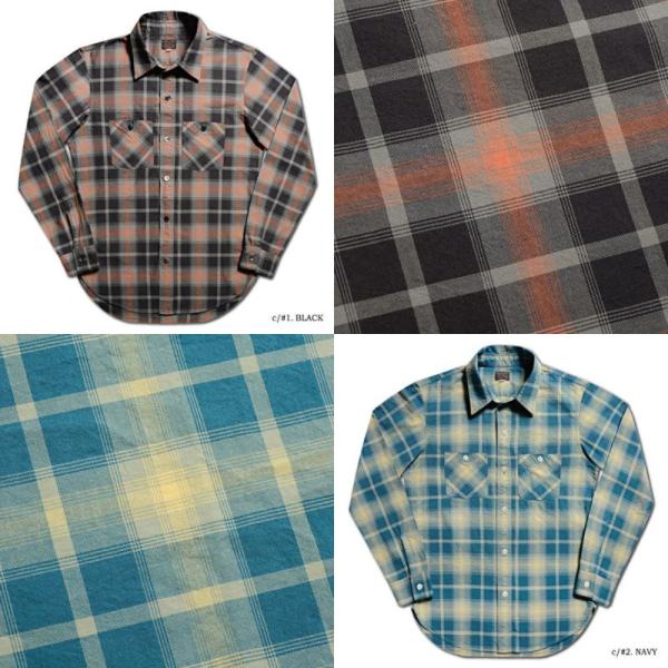 LV-28 スルーチェックシャツ長袖28 LV28 DELUXEWARE デラックスウエアシャツ-シ...