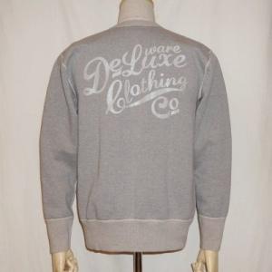 DELUXEWARE（デラックスウエア） S101-P-ドリップレッド-無地スエット