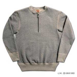 DELUXEWARE（デラックスウエア） S105-00 6.5inch HALF-ZIP PLAIN 黒杢