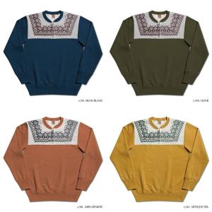 空 KU エスニック柄フルジップスウェット（トレーナー）パーカー