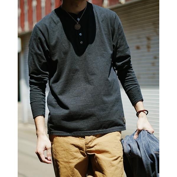 SPINNER.L BK WORKER HENLEY NECK SPINNERL DELUXEWAR...