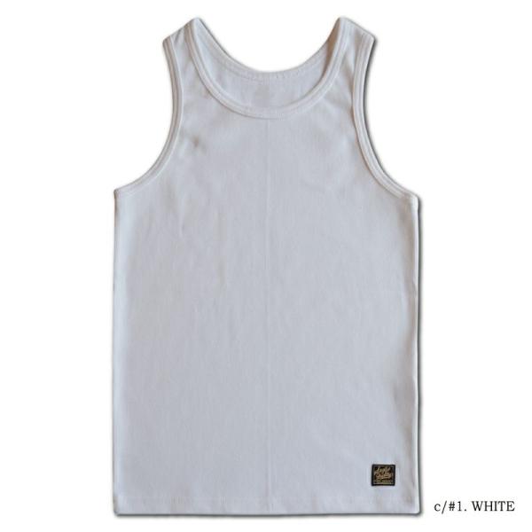 TNKP-00 WH リブタンクトップ TNKP00 DELUXEWARE デラックスウエアタンクト...