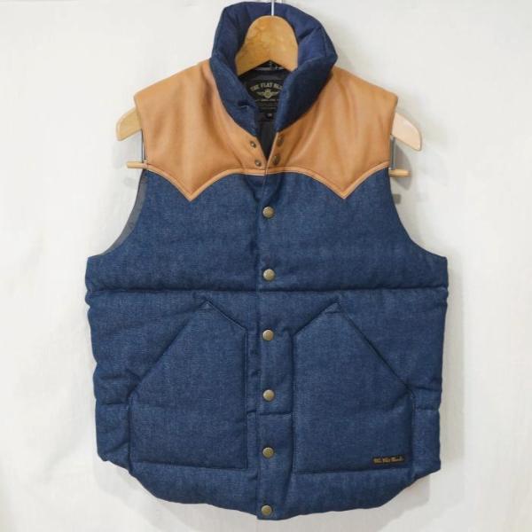 FN-OJ-DPV001 12.5oz DENIM PUFFER VEST FNOJDPV001 F...