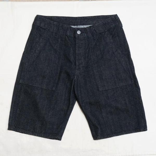 FN-S-DB001 12.5oz BLACK DENIM HALF PANTS FNSDB001 ...