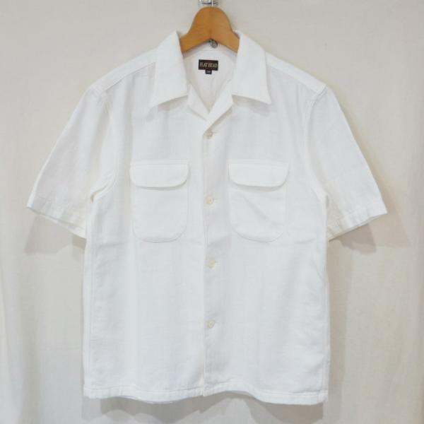 FN-SCR-013S WH ツイル半袖シャツ FNSCR013S FLATHEAD フラットヘッド...