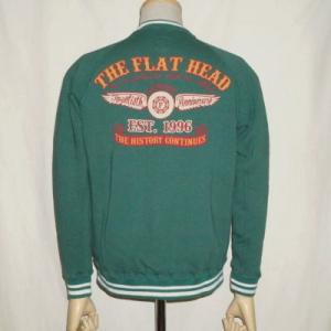 SWJ-04W-グリーン-スウェットジャケット04W-SWJ04W-FLATHEAD-フラットヘッド...