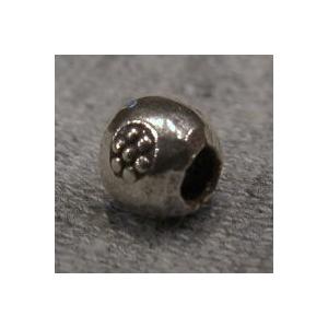 SVB-08 シルバー ビーズ パーツ レザークラフト ハンドメイド 約5mm SVB08
