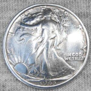 21372-03 クラフト社コンチョ USコインレプリカ リバティー ネジ式コンチョ 30mm