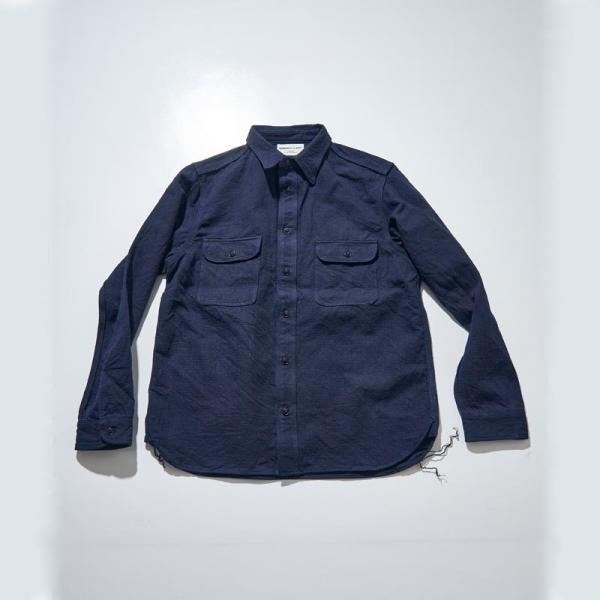SAK24-01 藍 藍斑ワークシャツ SAK2401 SAMURAIJEANS サムライジーンズシ...