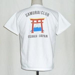 SCT17-101-ホワイト-サムライ倶楽部半袖Tシャツ17-101-SCT17101-SAMURA...