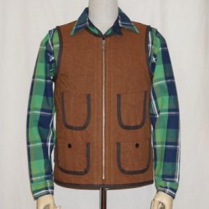 SCVS17-DK-ブラウン-ブラウンダックベスト-SCVS17DK-SAMURAIJEANS-サム...