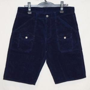 SJBP16-SP02-インディゴ-コーデュロイブッシュパンツショーツ16-SP02-SJBP16S...