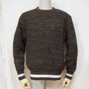 SJIHN19-101-GRN-インディゴクルーネックセーター19-101-SJIHN19101-S...