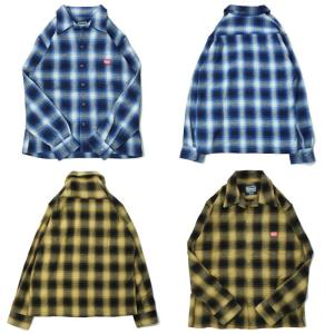 AiE / 長袖シャツ/M/コットン/GRY/オンブレCK/OT729 AiE◇長袖シャツ/M/コットン/GRY/オンブレCK/OT729 : セカンド