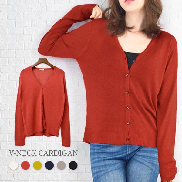 カーディガン レディース 春 オフィス オフィスカジュアル オフィスカーディガン 薄手 透け感 Vネ...