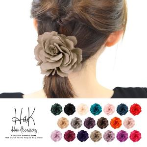 ヘアゴム ヘアポニー レディースヘアアクセサリー 髪飾り バラ ローズモチーフ 送料無料