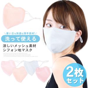 マスク 洗える ２枚セット メッシュ 通気性 夏マスク 薄手 日焼け対策 UV対策 防花粉 水洗い 涼しい 息がしやすい ポイント消化