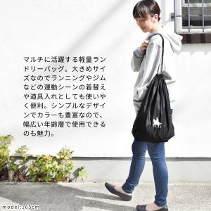 ナップサック ジムサック 大きめ おしゃれ ラ...の詳細画像3