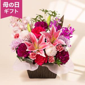 母の日　アレンジメント「華籠〜華麗な贈り物〜」 2026 花 宅配 プレゼント ギフト 母 50代 60代 70代