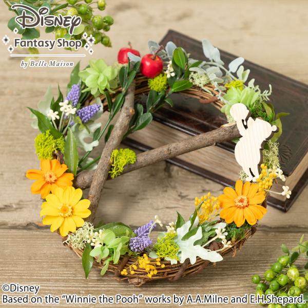 ディズニー プリザーブドフラワー 花 ギフト 森のリース/くまのプーさん フラワーギフト プレゼント...