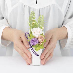 お供え花 プリザーブドフラワー「双華〜Souk...の詳細画像1