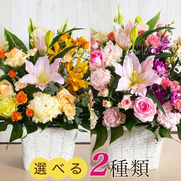 花 ギフト プレゼント オリエンタル百合 アレンジメント「Bright future〜輝かしい明日へ...