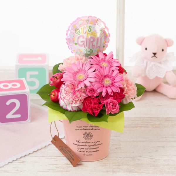 アレンジメント 花 ギフト えらべる 「初めての贈り物〜Baby Girl / Boy〜」 プレゼン...