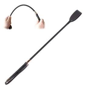 乗馬用 短鞭 ジョッキームチ PUレザー 60cm 滑り止め 鞭