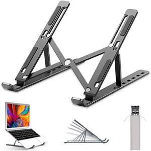 パソコンスタンド ノートパソコンスタンド PCスタンド iPadスタンド 折りたたみ式 ラップトップスタンド 7段階調節可能 姿勢改善 軽量 放
