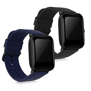 kwmobile 2x 対応: Huami Amazfit Bip U/U pro バンド - 交換ベルト シリコンバンド ソフト TPU 耐久