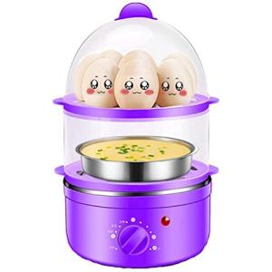 WSJTT 自動タイマースチーマーエッグボイラー ボイラー ワンボタンスイッチ 自動電源オフ 便利な料理 オムレツメーカー