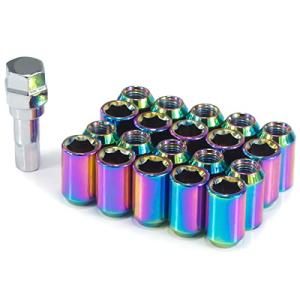 GAsupply スチール製ホイールナットM12×P1.25を内六角にドレスアップ ホイールロックナット 専用ソケット付き レーシングナット タ