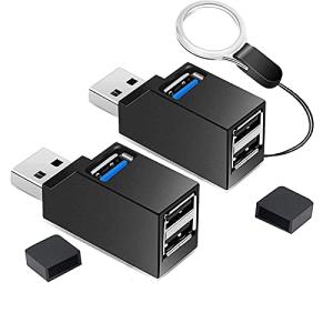 VCOM USBハブ 3.0 直挿し3ポート 2個入り 拡張 コンボハブ 超小型 バスパワー USBポー