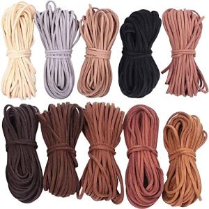 スエード 革紐 革ひも かわひも レザー 紐 レザークラフト ネックレス用 アクセサリーパーツ