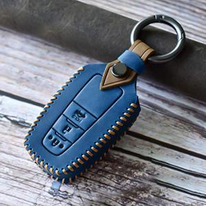 SANRILY トヨタ スマート キーケース レザー キーカバー 傷防止 落ちにく 保護 オシャレ 高級 キーホルダー Toyota C-HR