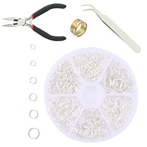 Hitasi 丸カン アクセサリーパーツ 4Mm 5Mm 6Mm 7Mm 8Mm 10Mm ピアス パーツ セット イヤリング ネックレス 金具