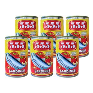 555 Sardines IN TOMATO SAUCE HOT 155g イワシトマトソース漬け缶詰 HOT