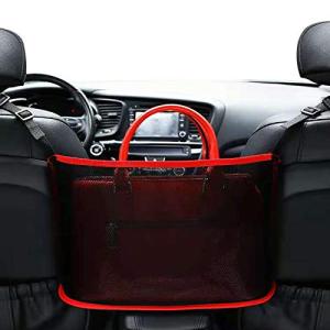 MOREFULLS 車用 収納ポケット 網袋 ネットポケット メッシュ おしゃれ 車載用品 荷物 カー用品 小物入れ 自動車 便利グッズ 車の収