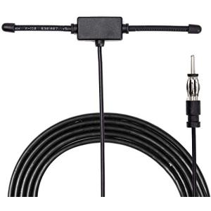 車アンテナ ラジオ AM FMアンテナ 1.5m wuernine カーアンテナ 自動車用 貼り付け式