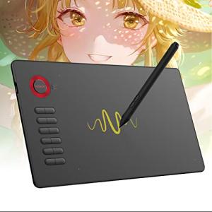 ペンタブレット VEIKK A15 ペンタブ エクスプレストキー12個 板タブ 傾き検知機能 250pps 8192レベル Android6