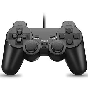 Fancyan 有線 PS2用 アナログ コントローラー playstation2 対応 ゲームパッド 日本語説明書 付