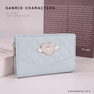 ハローキティ BOXコイン三つ折り財布 ワッペンキティ キティ サンリオ