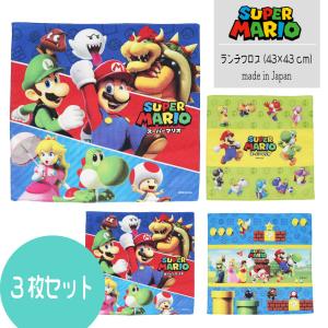 任天堂（Nintendo） スーパーマリオ ハンカチ (マリオと仲間たち柄