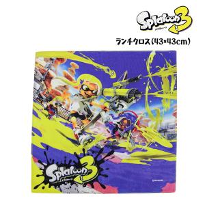 スプラトゥーン3 ランチクロス (イエロー＆ブルー柄) 給食 ナフキン キャラクター キッズ 子供 男の子 入園 入学 SPT-974[ゆうパケット可]｜eaglebag