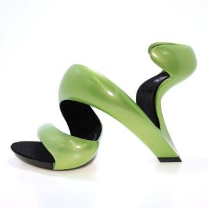 限定特価！ヒール サンダル レディース ジュリアンヘイクス モヒート ライム ブラック